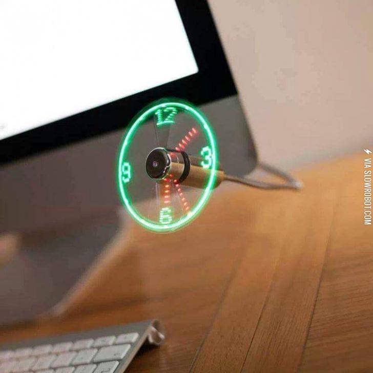 USB+fan+clock