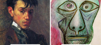 Picasso+drew+his+own+portrait+in+15+years+old+and+90.+See+the+difference