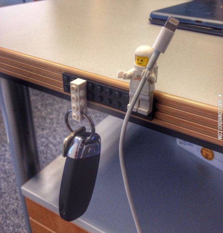 Lego+key+and+cable+holder