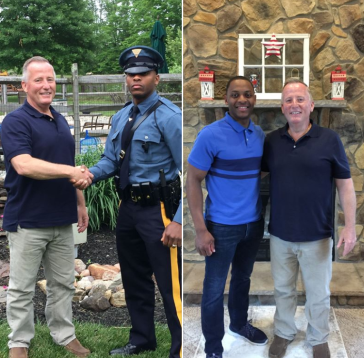 State+trooper+pulls+over+retired+police+officer+who+delivered+him+as+a+baby+27+years+ago