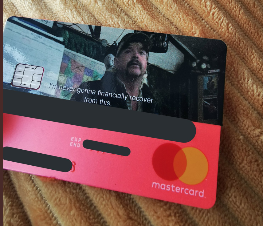My+new+bank+card++arrived.