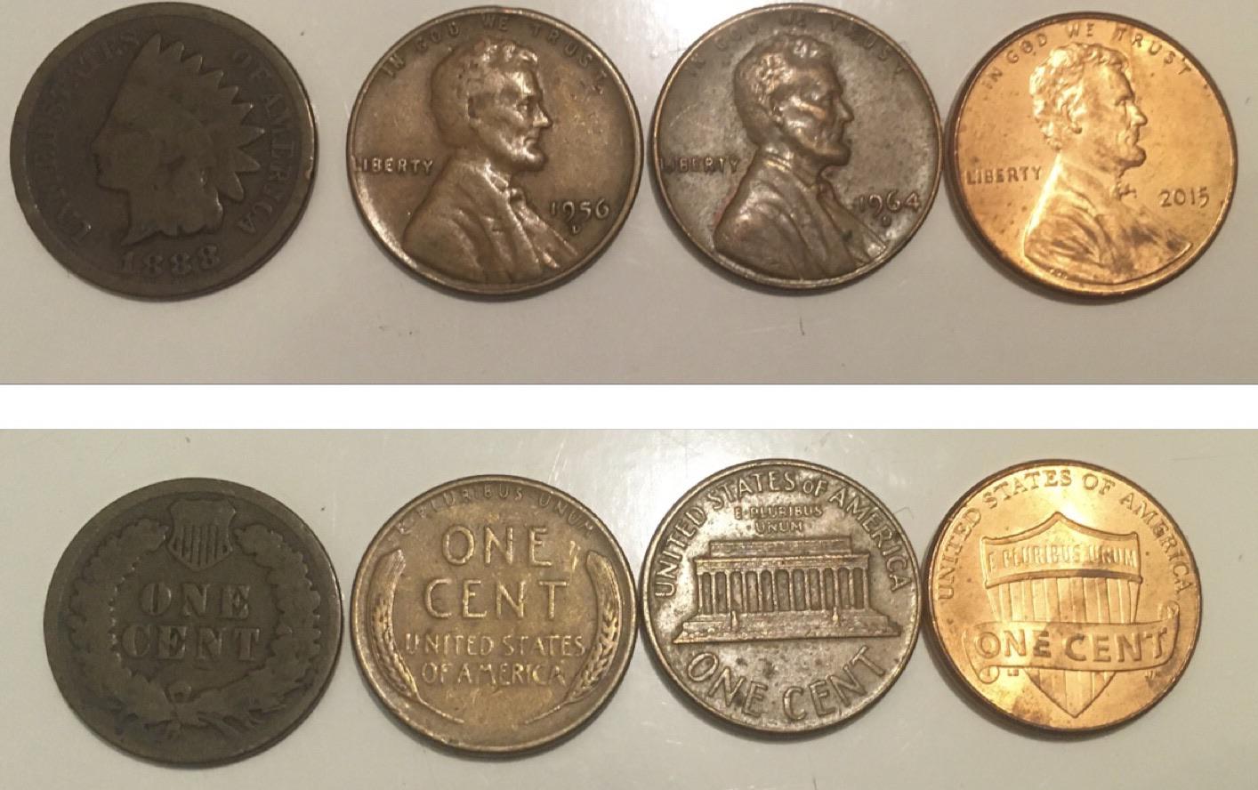 Pennies+through+the+ages.