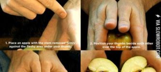 How+to+halve+an+apple+with+your+bare+hands.