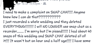Girl+takes+wedding+photos+with+Snapchat