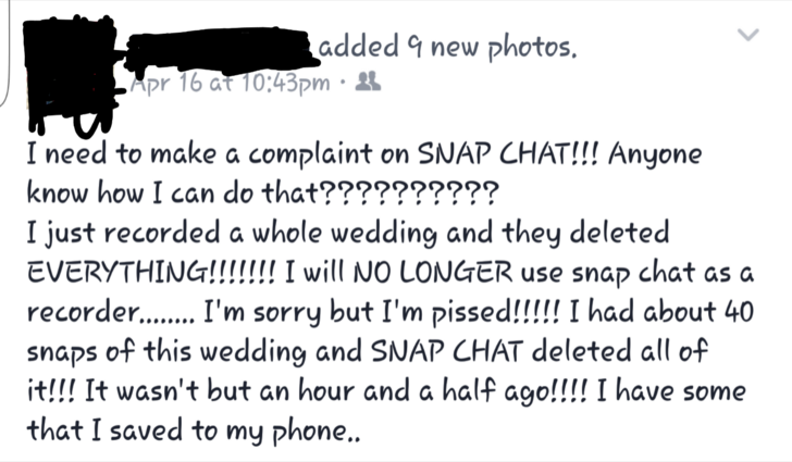 Girl+takes+wedding+photos+with+Snapchat