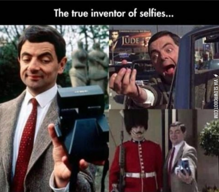 Mr.+Bean%2C+the+true+inventor+of+the+selfie.