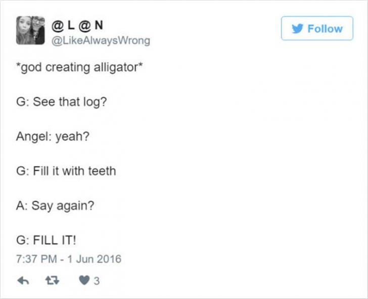 God+creating+alligators