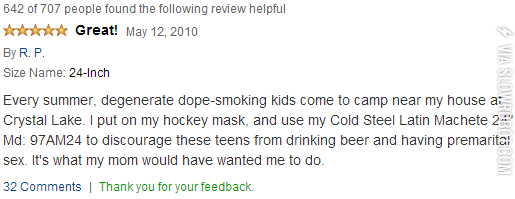 Yes%2C+this+review+for+a+machete+was+very+helpful.