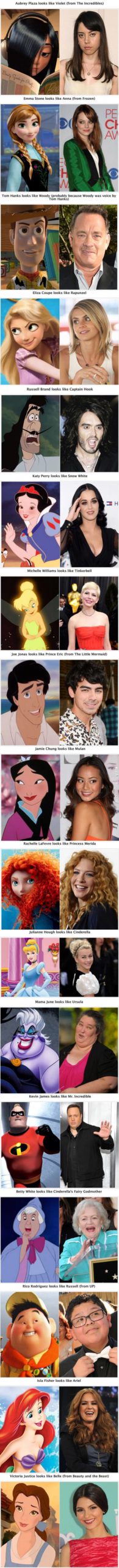 Disney+characters+and+their+celebrity+look+a-likes.