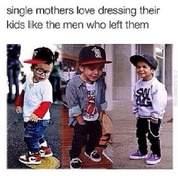 Single+mothers+dressing+their+kids.