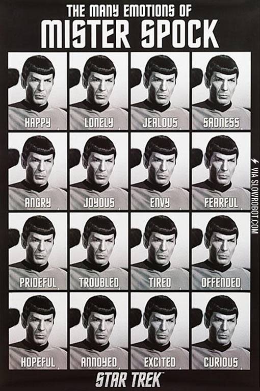 The+many+emotions+of+Mr.+Spock.