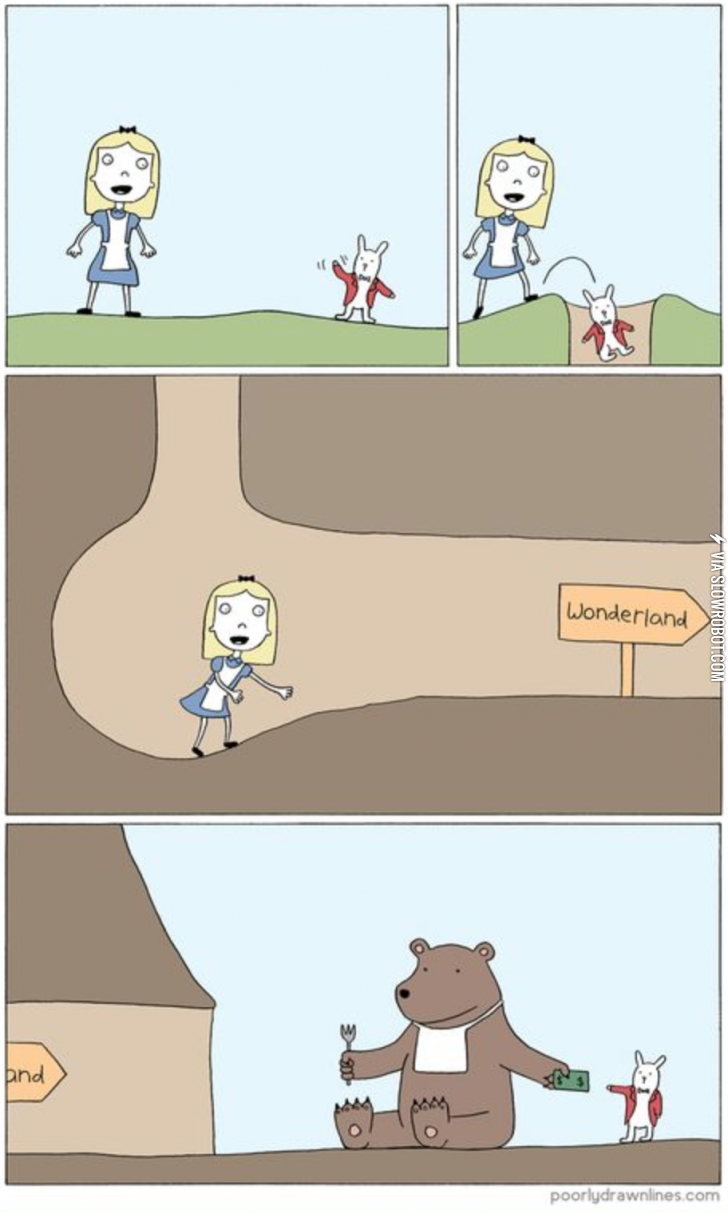 Why+you+should+never+follow+a+white+rabbit+down+a+rabbit+hole.