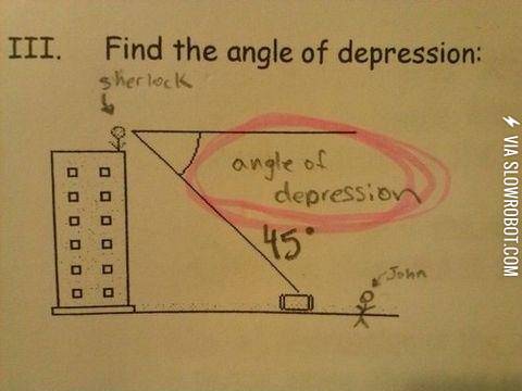 the+angle+of+depression