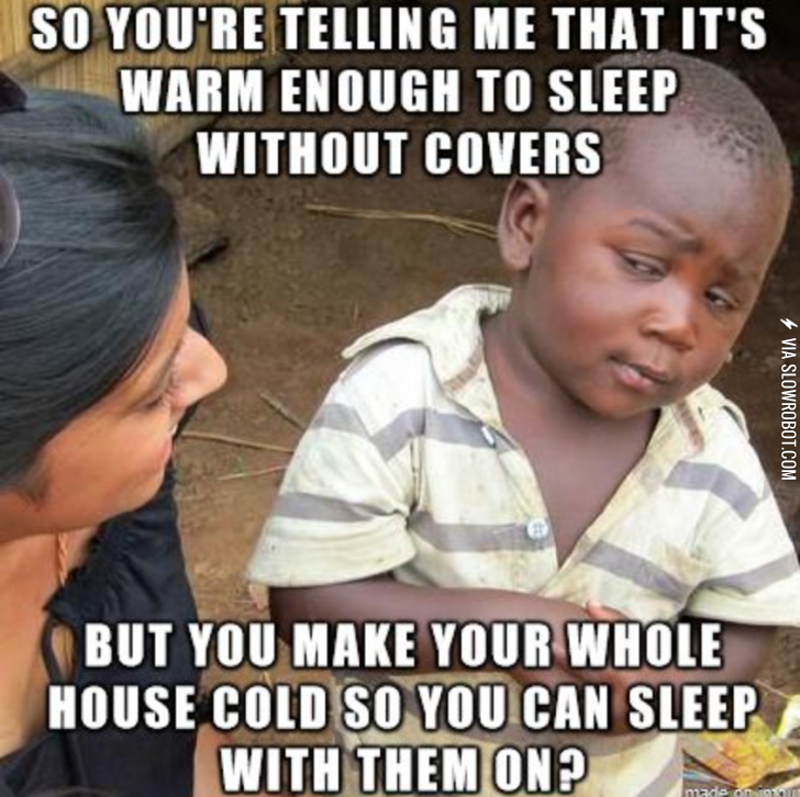 Air+conditioning+and+blankets.