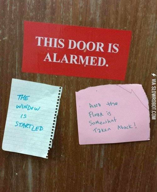 This+door+is+alarmed.