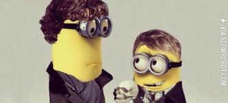 Sherlock+and+John+minions.