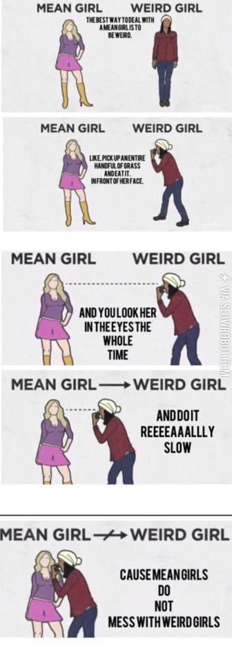 Weird+Girls+vs.+Mean+Girls