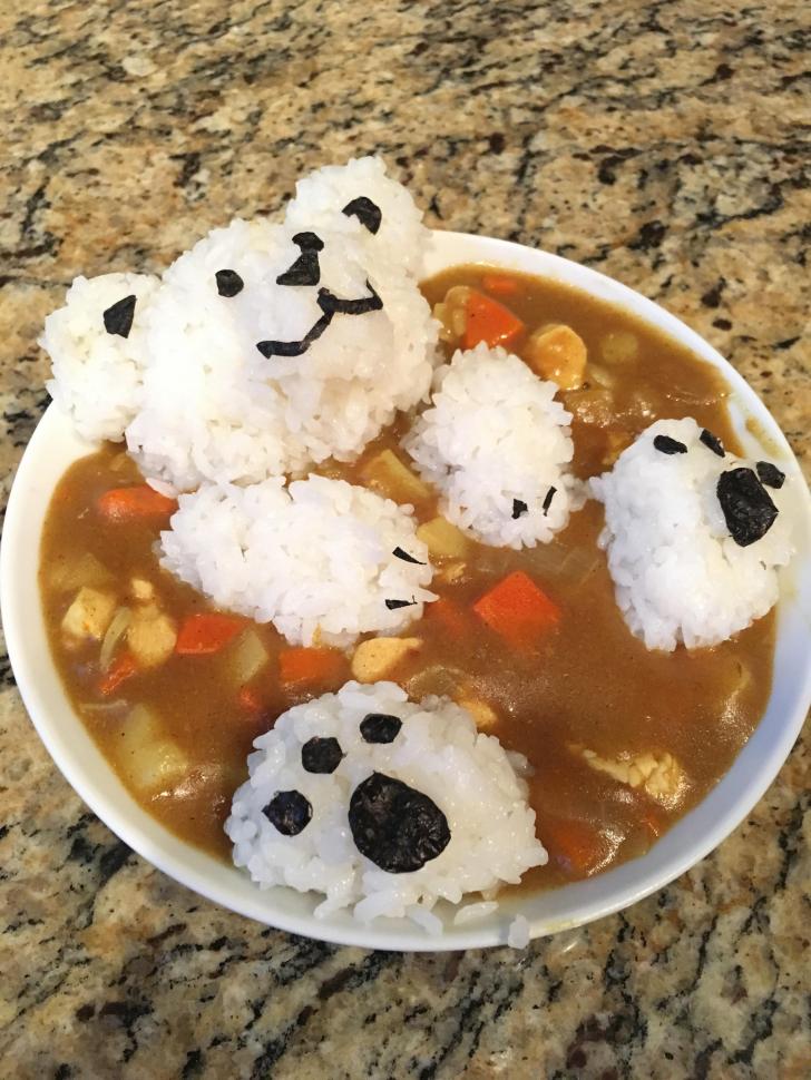Made+a+curry+bear+for+dinner