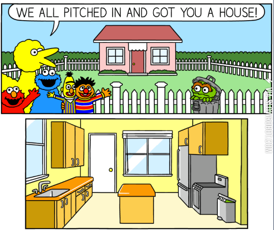 Sesame+Street+buys+Oscar+a+house