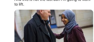 Congresswoman+Ilhan+Omar+lifts+ban+on+religious+headscarves+after+181+years.