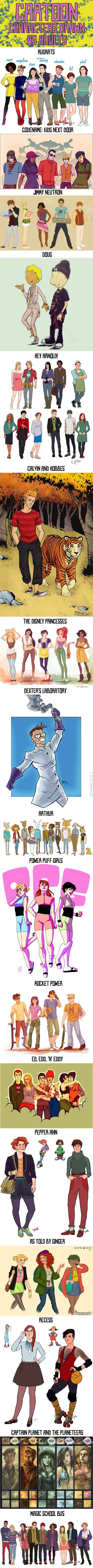 Cartoon+characters+drawn+as+adults.