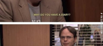 Why+Dwight+has+a+diary.