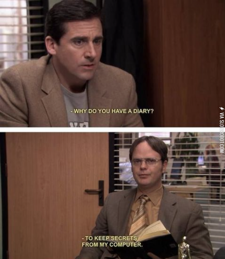 Why+Dwight+has+a+diary.