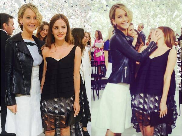 Jennifer+Lawrence+meets+Emma+Watson