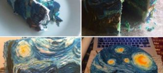 Van+Gogh+inspired+cake.