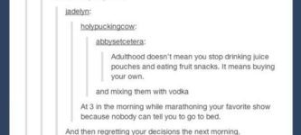 Drinking+Juice+Pouches+and+Eating+Fruit+Snacks+as+an+Adult
