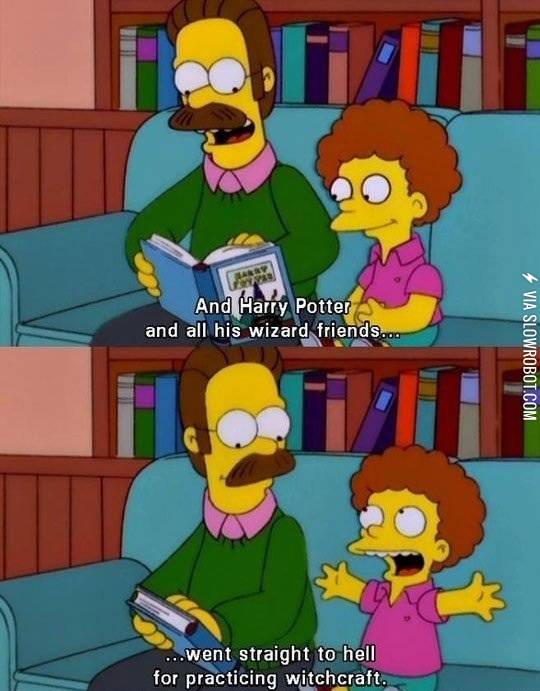 Flanders+on+Harry+Potter.