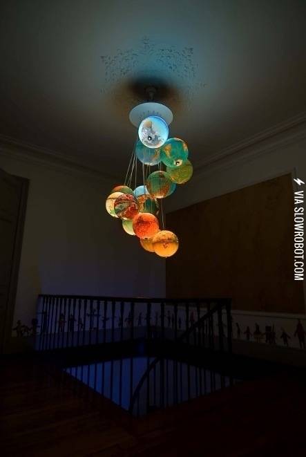 Old+globes+spiral+chandelier