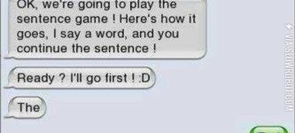 The+sentence+game.