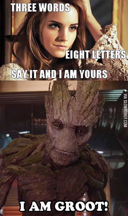 Emma+and+Groot+sitting+in+a+tree%21
