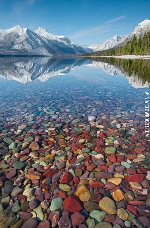 The+crystal+clear+waters+of+Lake+McDonald+in+Montana