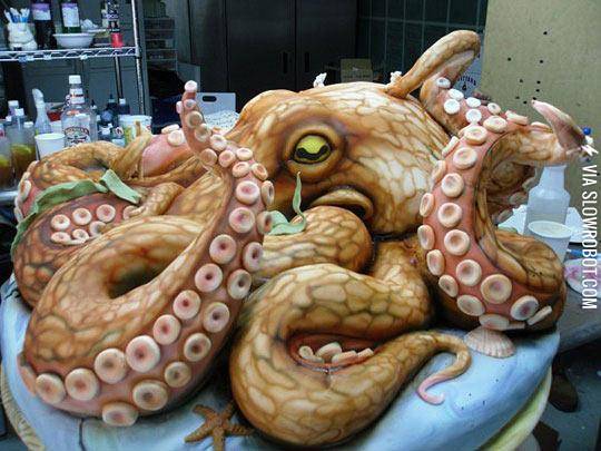 Epic+Octopus+Cake