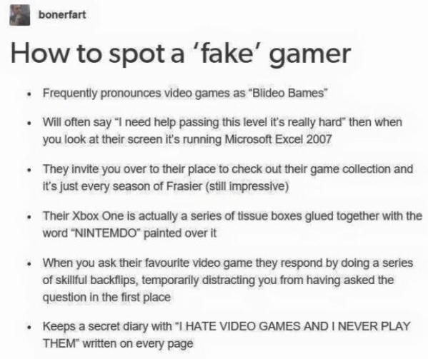 How+to+spot+a+true+gamer.