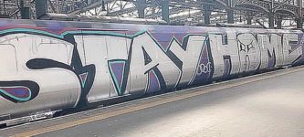 Spray+painted+train+in+Scotland