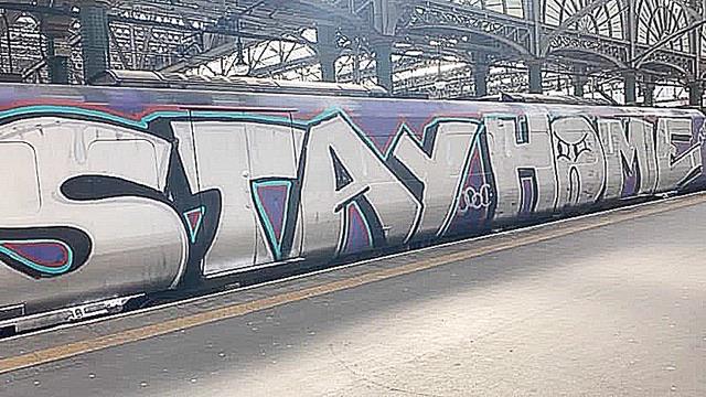 Spray+painted+train+in+Scotland