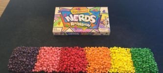 I+sorted+a+pack+of+Nerds+candy+by+their+colour+and+arranged+them+by+the+colour+scale