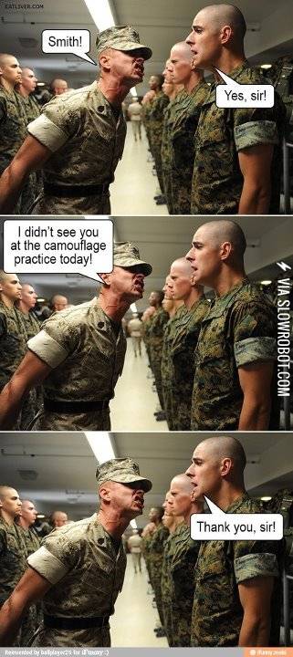 I+didn%26%238217%3Bt+see+you+at+camouflage+practice+today