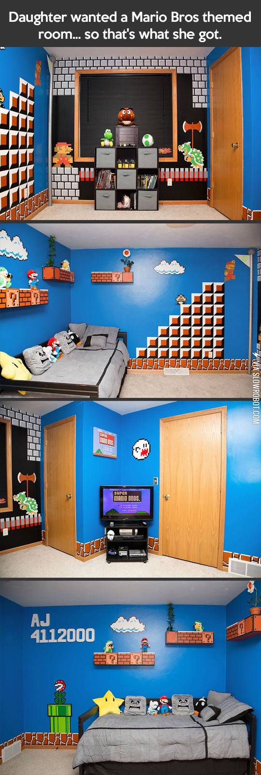 A+Mario+themed+bedroom