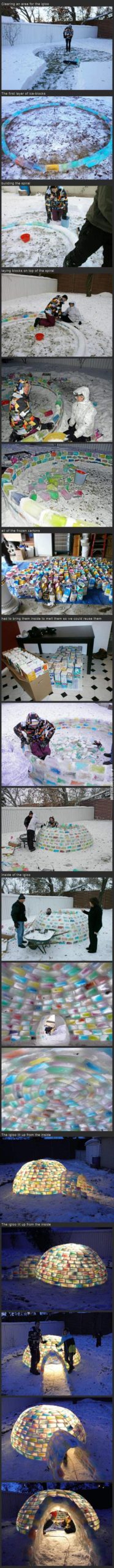 Building+A+Coloured+Ice+Igloo