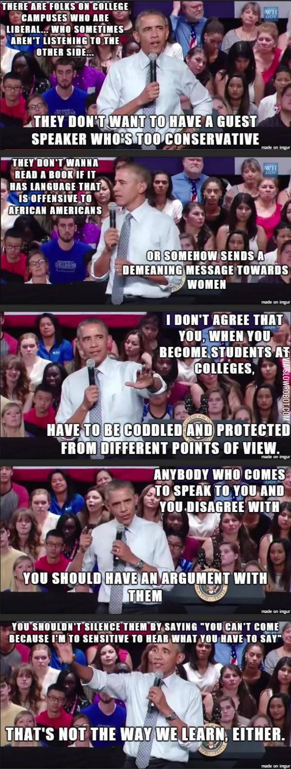 Obama+on+sensitivity+in+colleges