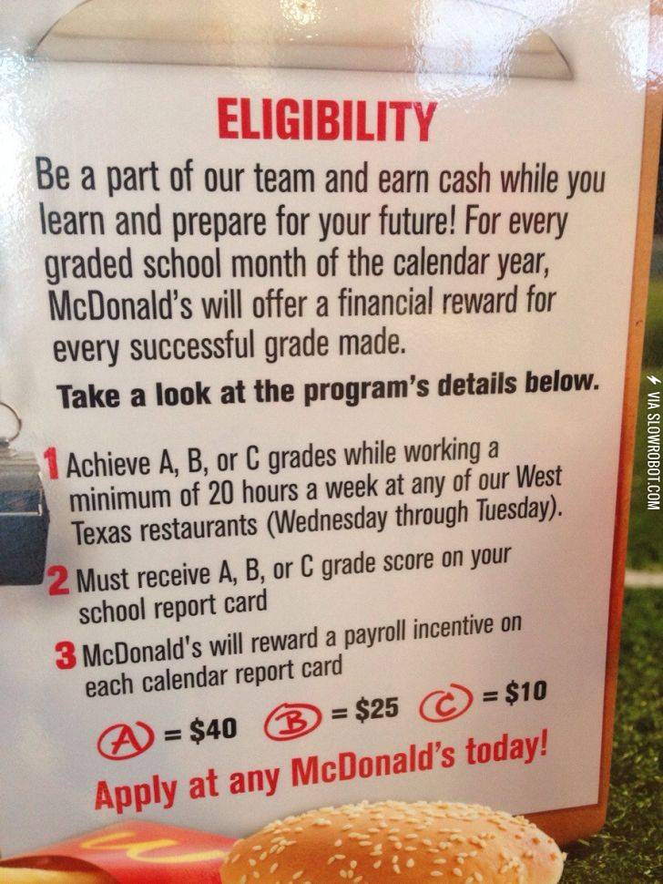 McDonalds+cash+bonuses+for+high+schoolers+in+Midland%2C+TX