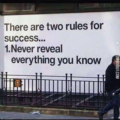 There+are+two+rules+for+success