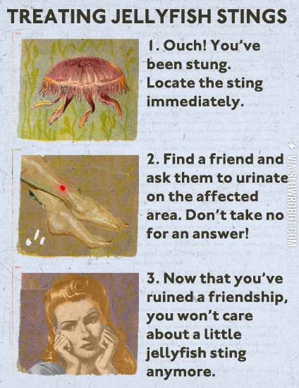 Treating+jellyfish+stings.