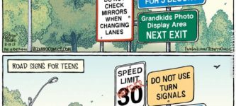 Road+signs+for+seniors+vs.+road+signs+for+teens.