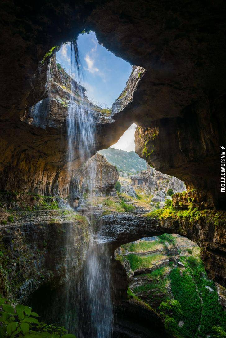 Baatara+Gorge+Waterfall%2C+Lebanon