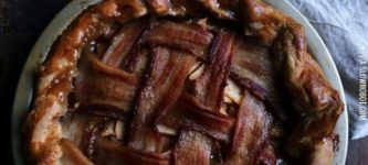 Bacon+latticed+apple+pie.